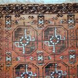 Ancient Afghan Baluch handmade carpet 92cm x 155cm 1900s, 1C381