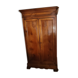Wardrobe early twentieth in varnished cherry wood