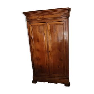 Wardrobe early twentieth in varnished cherry wood