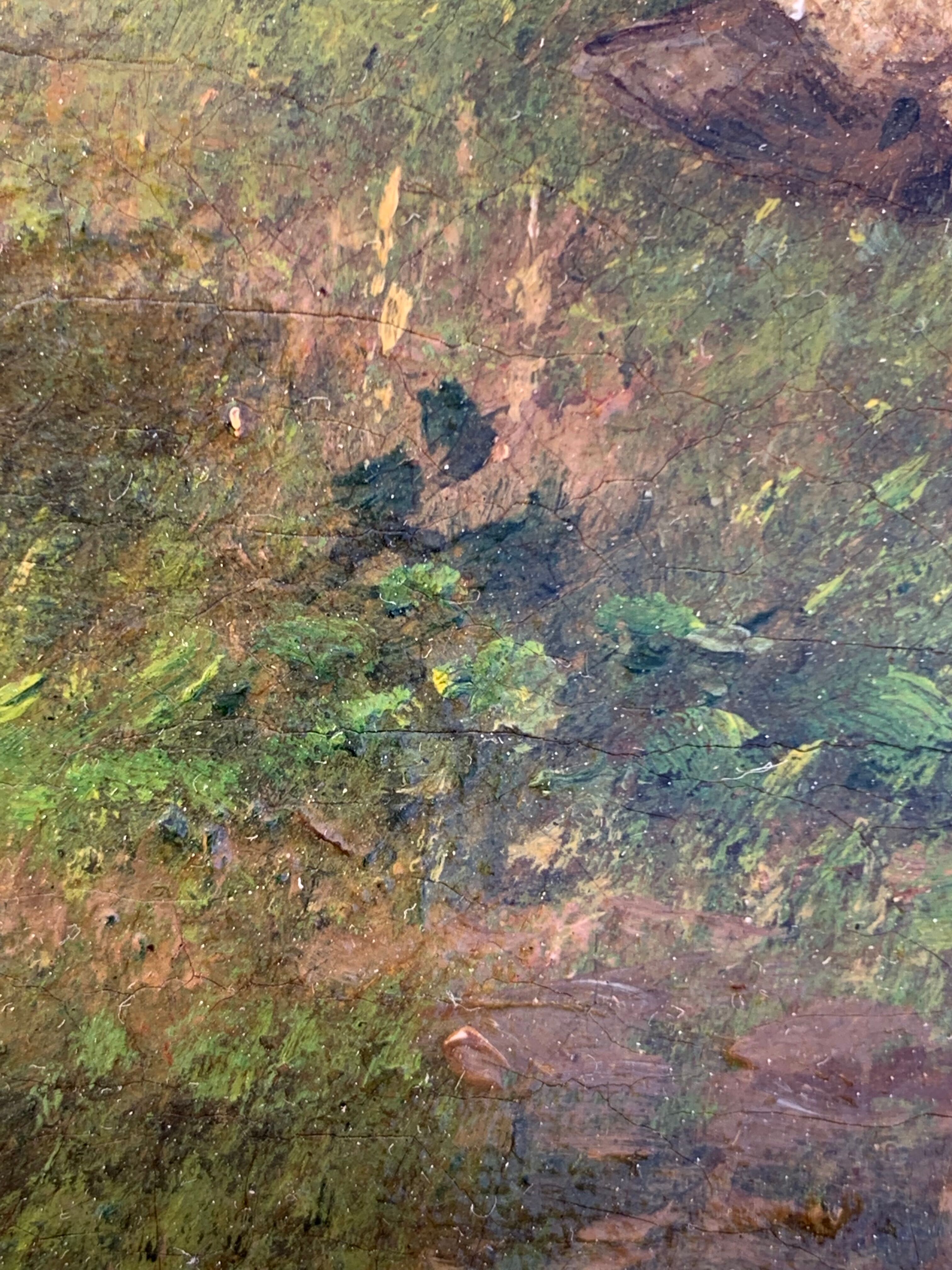 The herd. oil on canvas xixth j Paris