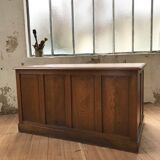 Desk with drawers in oak