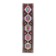 Vintage Pink Geometric Turkish Hand-Knotted Runner 83x375
