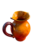 Carafe en gres ocre et maron