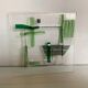 Pocket tray with green glass paste inlays