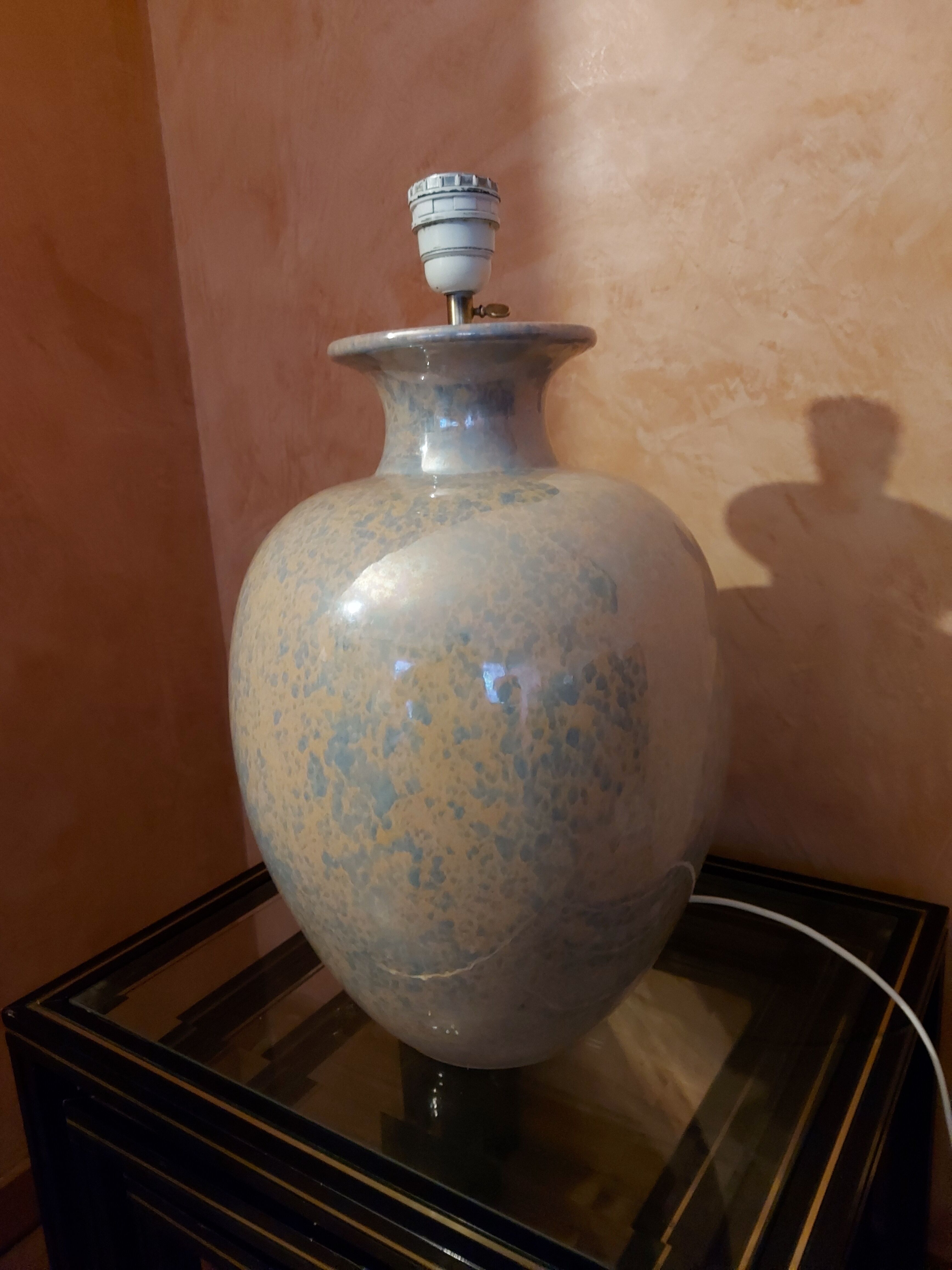 Large ceramic lamp Jacques Molin