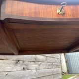 Kidney-shaped desk, marquetry, Transition style