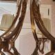Bronze chandelier with 6 light pendants