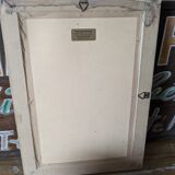 Vintage gray and pink mirror 35 x 25cm