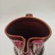 Pichet Vallauris vintage glazed ceramic with red drip design from the 1960s.