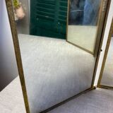 Vintage barber triptych mirror