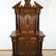 Petit Buffet Deux Corps en Noyer Massif, style Renaissance – Milieu XIXe