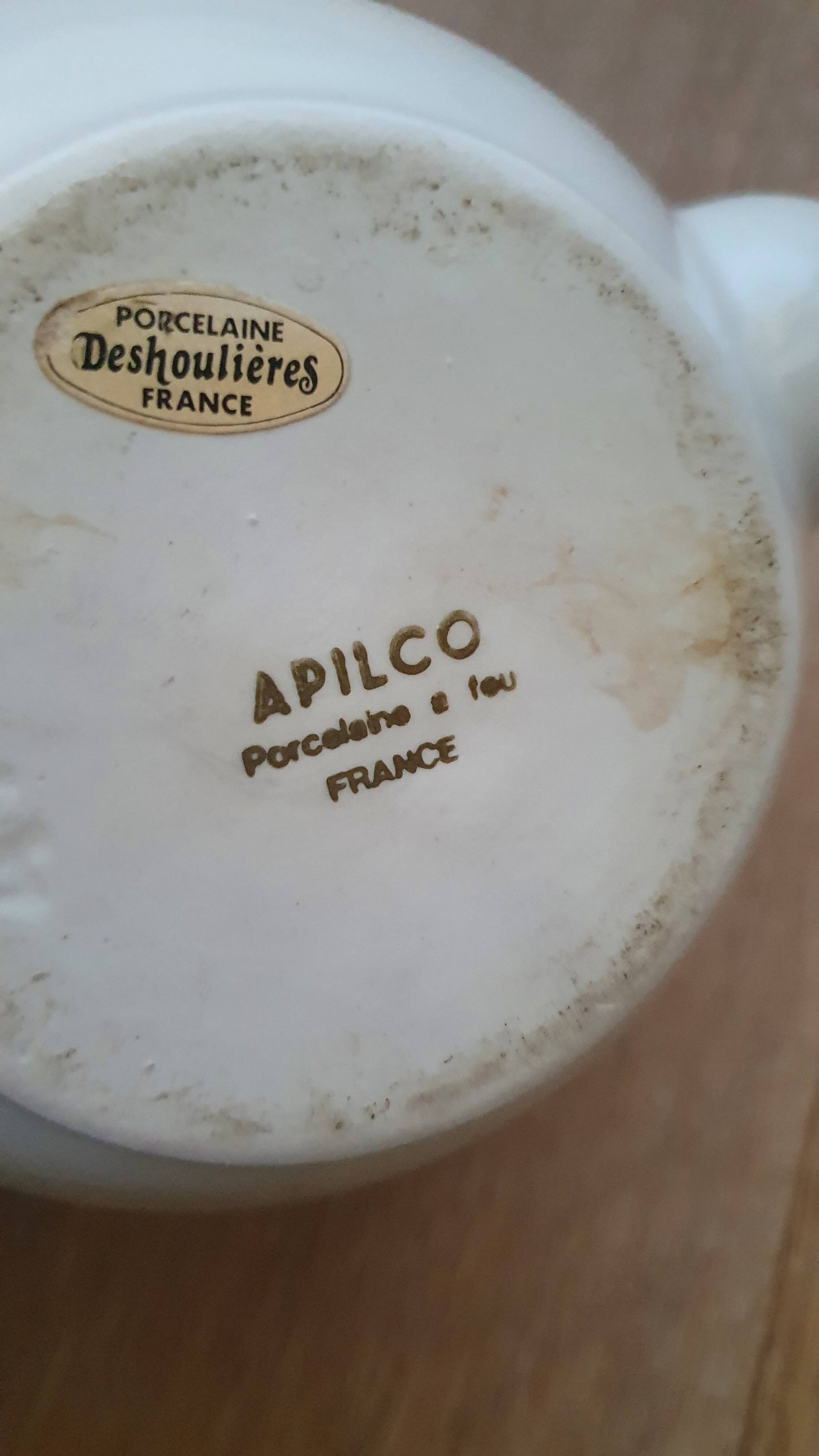 Porcelain coffee maker with filter and diffuser Apilco