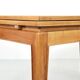 Table de repas extensible en acajou blond