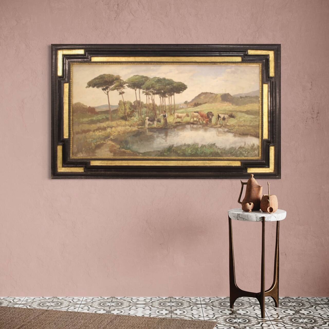 Great French painting landscape from the 20th century