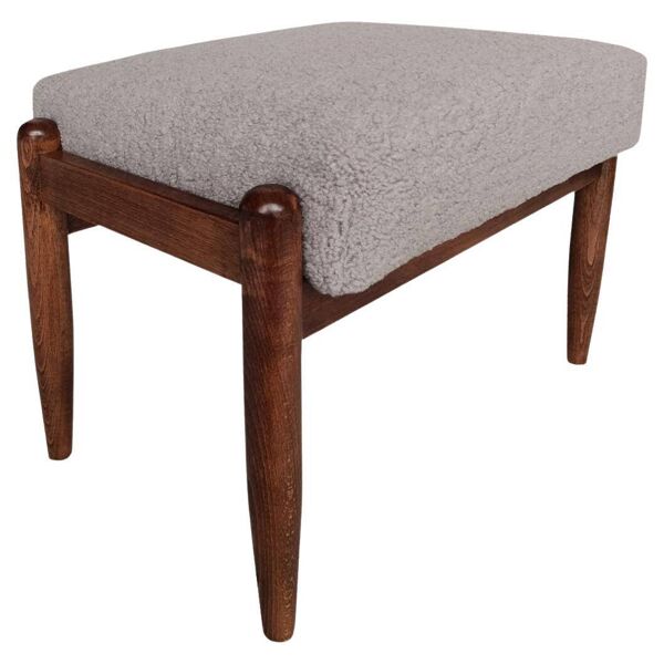 Tabouret vintage en bouclé camel, Edmund Homa, Europe, années 1960