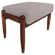 Vintage camel boucle stool, Edmund Homa, Europe, 1960s