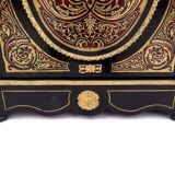 Commode boulle ancienne du milieu du 19ème siècle, France.