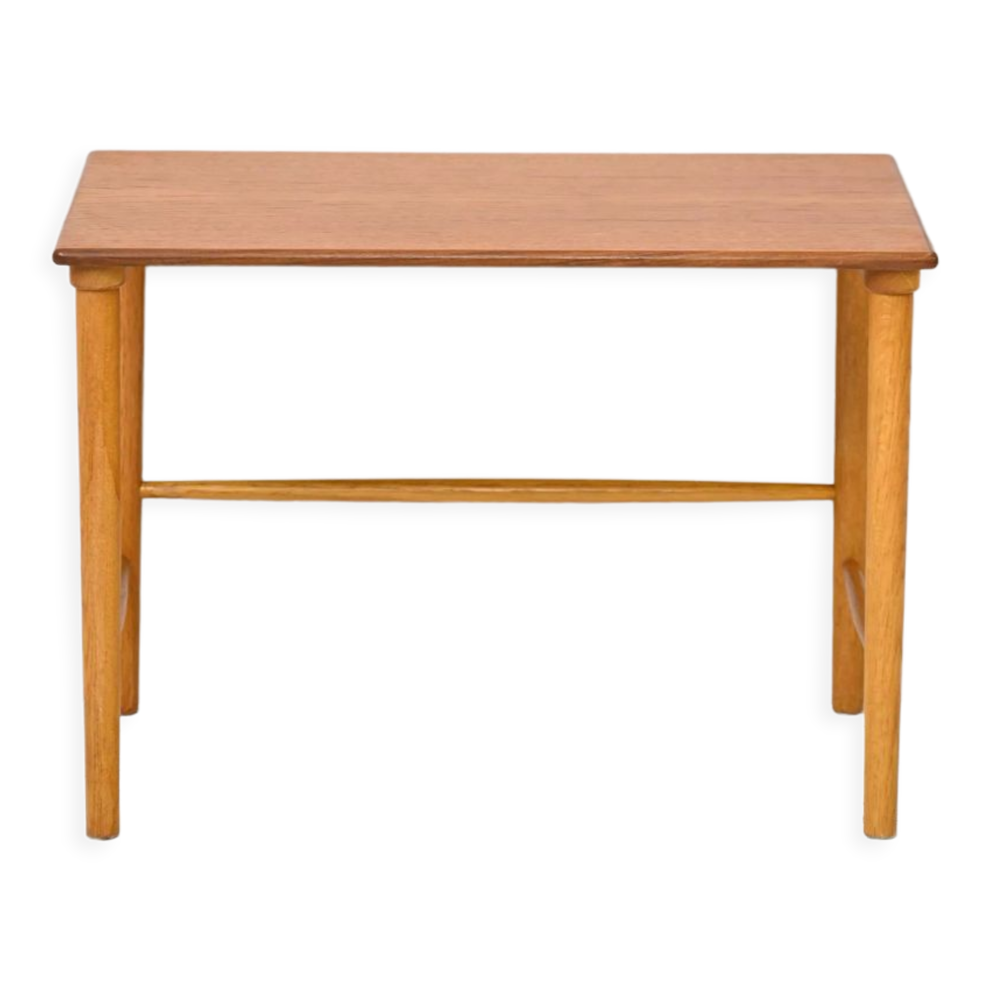 Swedish teak sofa side table