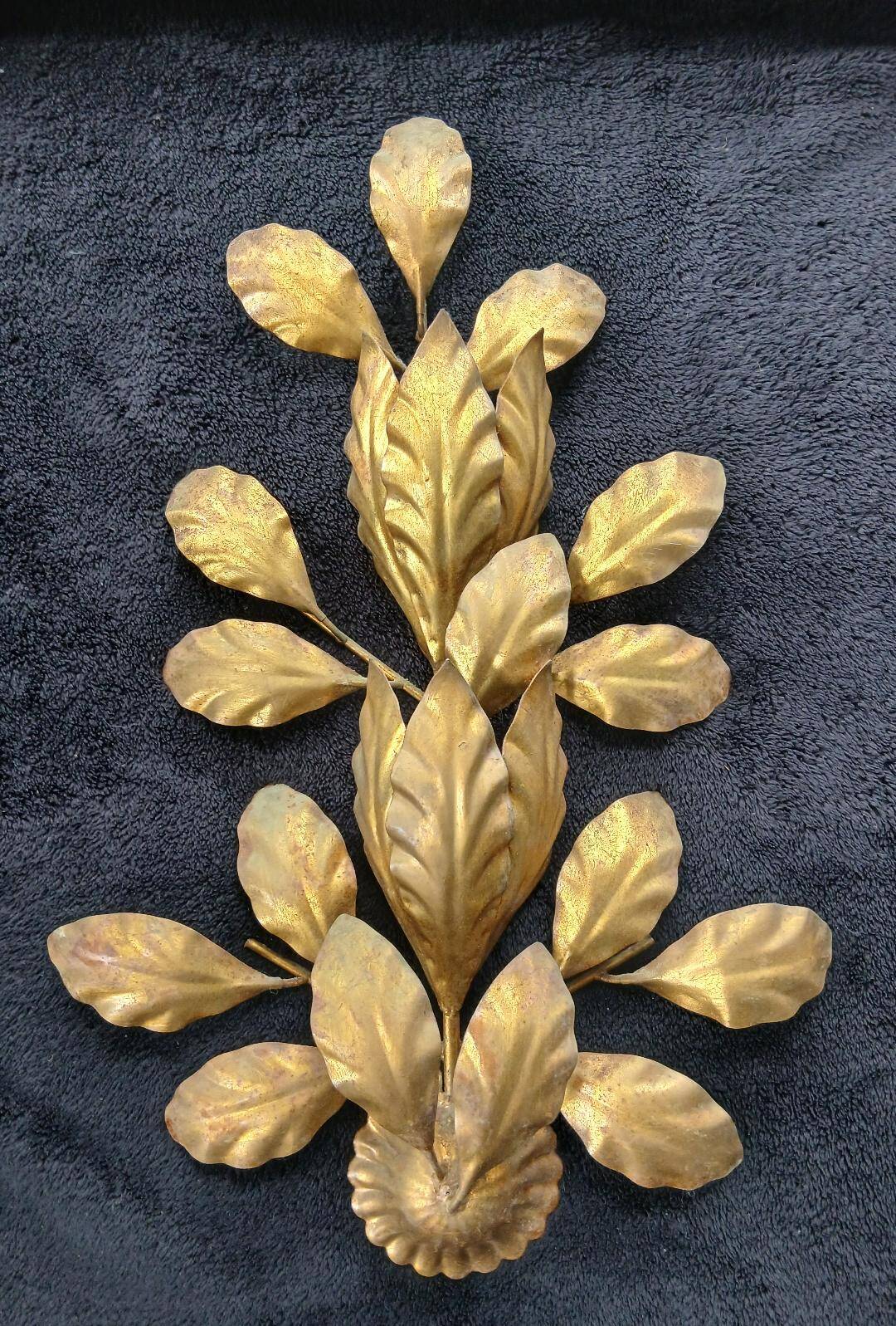 Applique lamp hans kogl gold metal