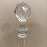 Set of 2 glass decanters with cap