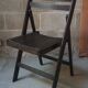 Chaise vintage pliante en bois