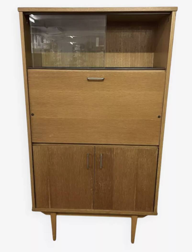Small vintage secretary cabinet