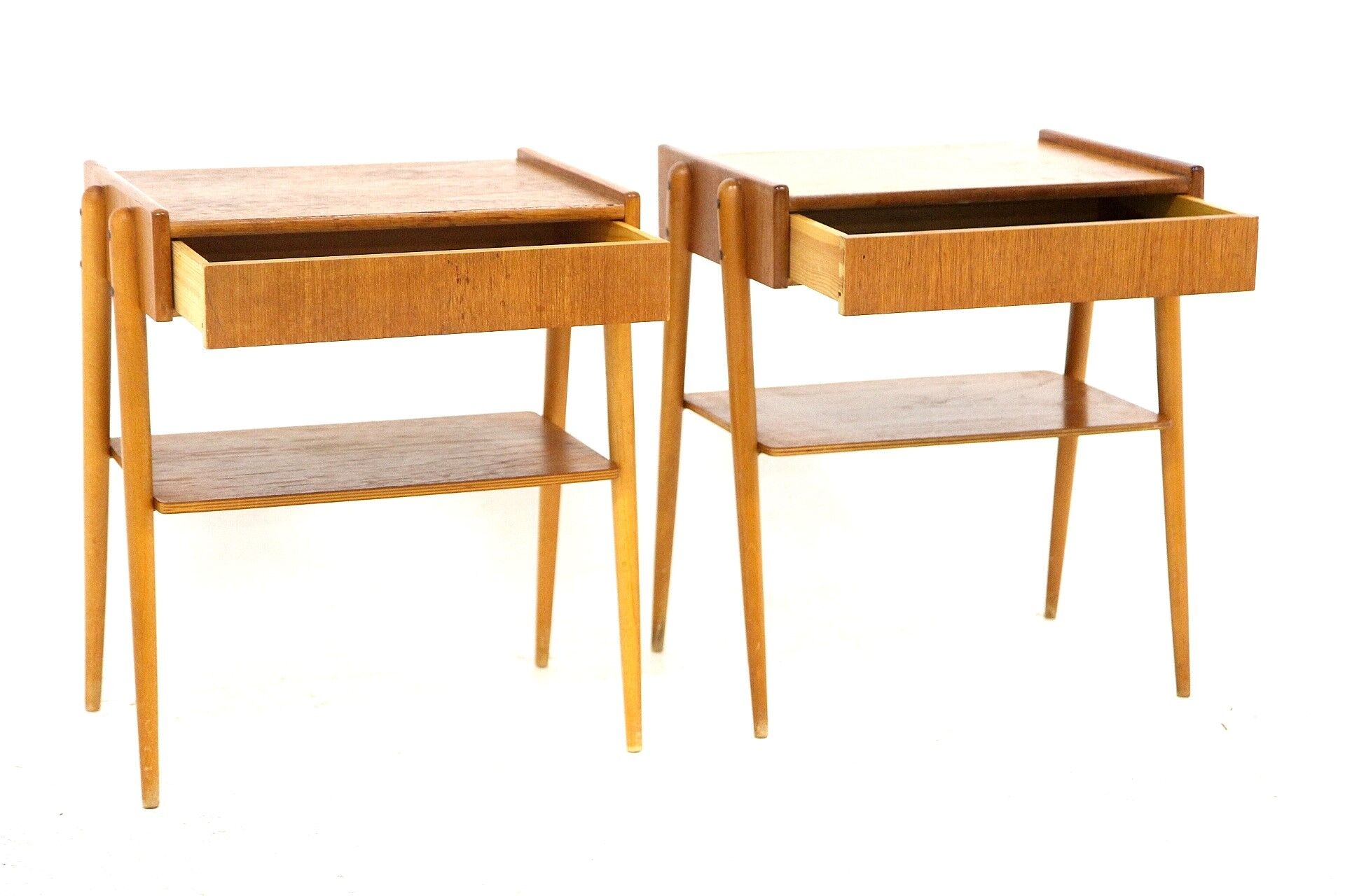 Set de 2 tables de chevet en teck, Carlström, Suède, 1960