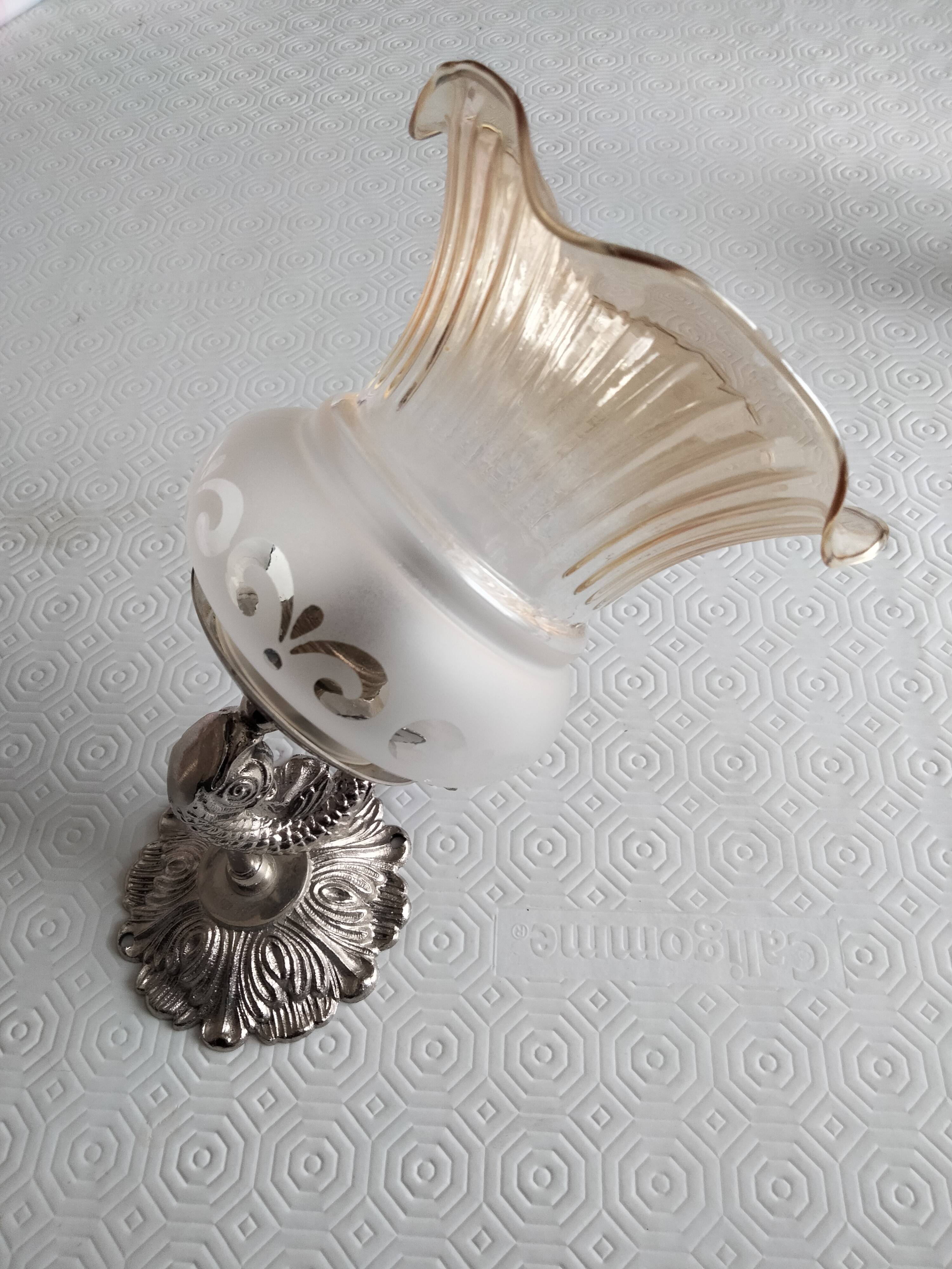 2 antique bathroom sconces