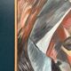 Original Swedish Oil on Canvas – “Cubist Woman Portrait” by Jan Pålsson – Signed – Dated 1980 – Vintage & Framed – 77 × 62 cm