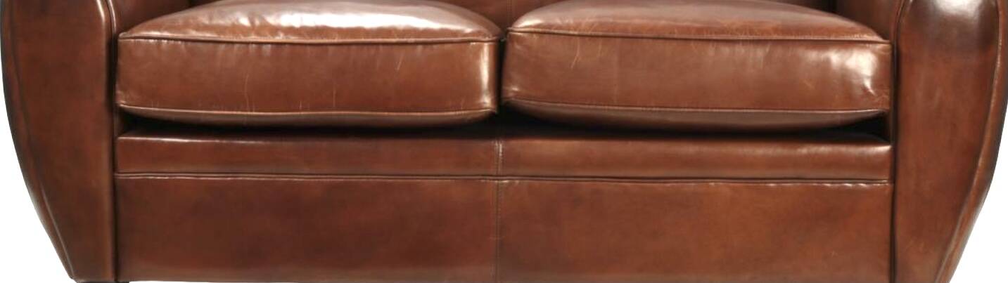 Vintage leather club sofa