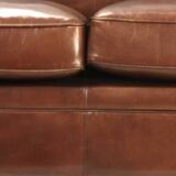 Vintage leather club sofa