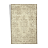 Tapis beige turc antique noué à la main 193 cm x 304 cm