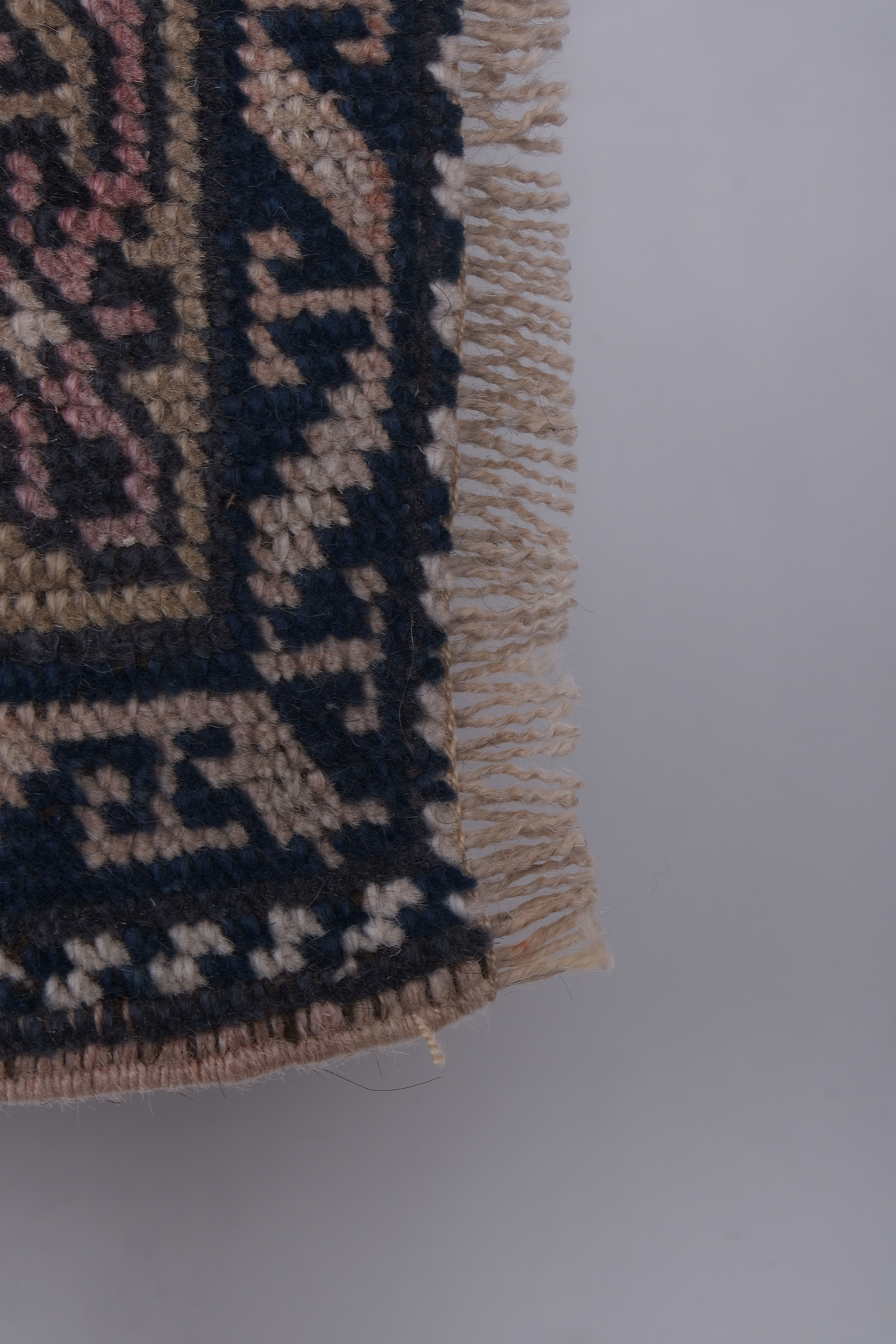 Tapis vintage turc de Oushak, tissé à la main 123x207 cm