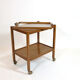 Light wood service and removable top from the 60s and 70s.
