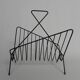 Metal magazine rack, newspaper rack, 1950s
