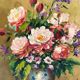 Still Life with Peonies by Peter Kelland