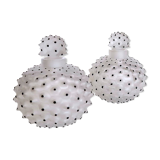 Pair bottles Lalique model Cactus