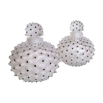 Pair bottles Lalique model Cactus