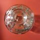 Vase flacon en verre filigrane d'argent