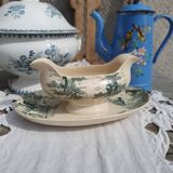 Snow gravy boat sarreguemines u& cie