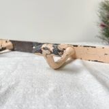 Vintage enameled cast iron wall hook with 3 hooks
