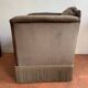 Art Deco armchair in taupe velvet, 1920/30