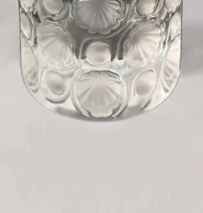 1970s Lalique crystal "Tokyo" table lighter signed. Made in France