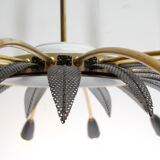 1950s chandelier in brass for 16 bulbs, diameter 100cm