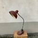 Vintage desk lamp 1950 Aluminor France red metal