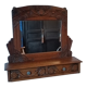 Mirror with 2 drawers solid oak. 50s