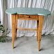 Table, patinated desk