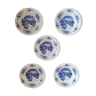 Ensemble de 5 assiettes en porcelaine de Sarreguemines