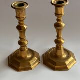 Bougeoirs en laiton