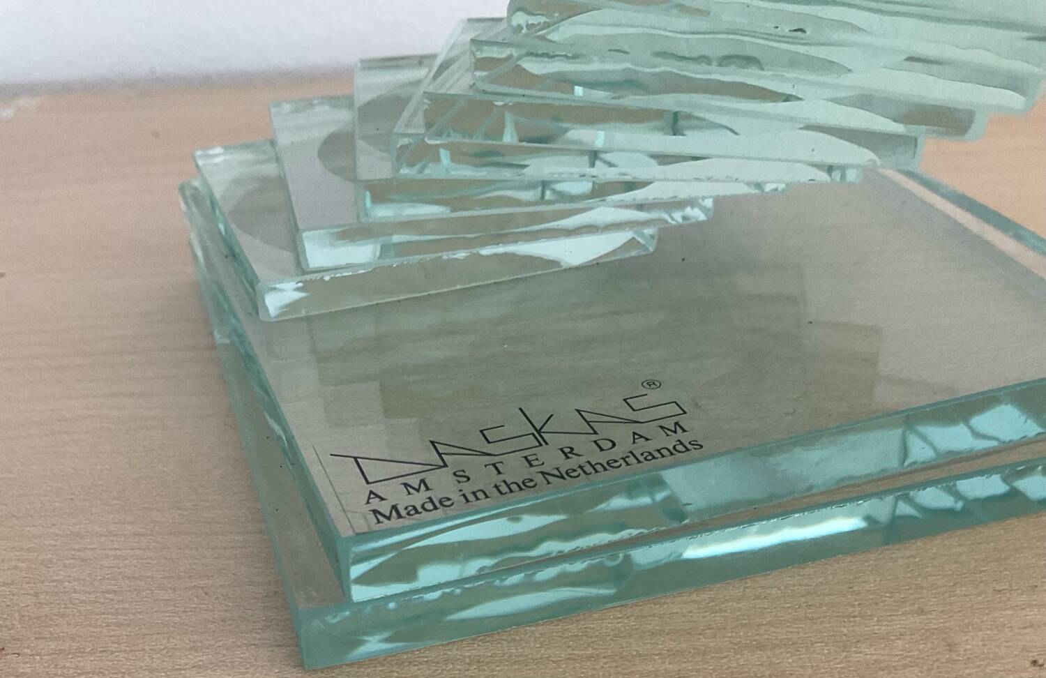 Daskas Amsterdam glass candle holder from the 80s